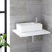 Hudson Reed Lavabo à poser - 45 x 25 cm - Design compact moderne - WC