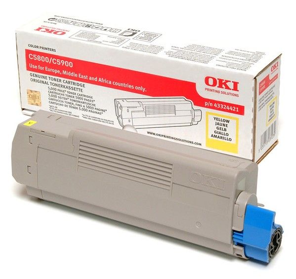 Oki Tonercartridge C5800/C5900 - Geel - 43324421