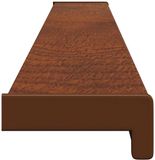vidaXL - Raamdorpel - Bruin - PVC - 120 x 10 x 4,5 cm