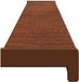 vidaXL - Raamdorpel - Bruin - PVC - 120 x 10 x 4,5 cm