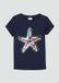 s.Oliver - T-shirt met omkeerbare pailletten - navy