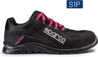 Sparco PRACTICE JODY - Lichtgewicht veiligheidsschoen S1PL - Zwart-Roze - Maat 42
