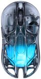 Icecat Souris gaming sans fil - 8K - 56 grammes - Transparent RVB - Tri-mode