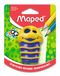 Maped - potloodslijper, puntenslijper CROC CROC rups, voor dunne en dikke pennen - groen, geel, roze