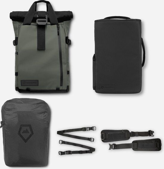 Wandrd THE PRVKE 21-Liter Green Photo Bundel V3 Rugzak