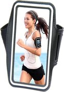 i12Cover Comfortabele Smartphone Sport Armband voor uw Google Nexus 6 merk