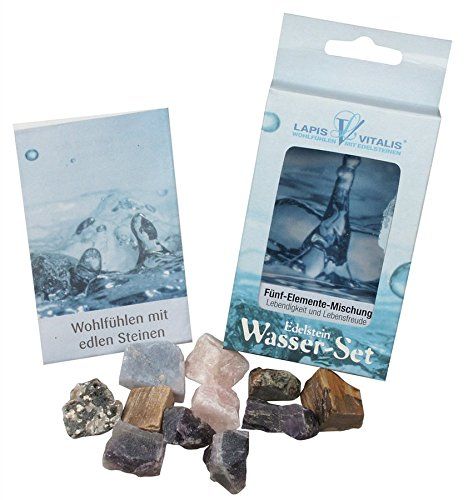 Lapis Vitalis waterstenen vijf-elementen mengsel, in doos, per stuk verpakt (1 x 100 g)