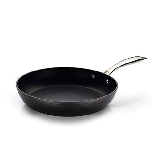 Linnuo Pan 28 cm - 3-laags anti-aanbaklaag - Inductie & alle fornuizen - Zwart