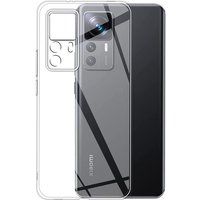 Phonillico® Hoesje voor Xiaomi 12T / Xiaomi 12T PRO - Siliconengel TPU Transparant Zachte bescherming Ultradunne