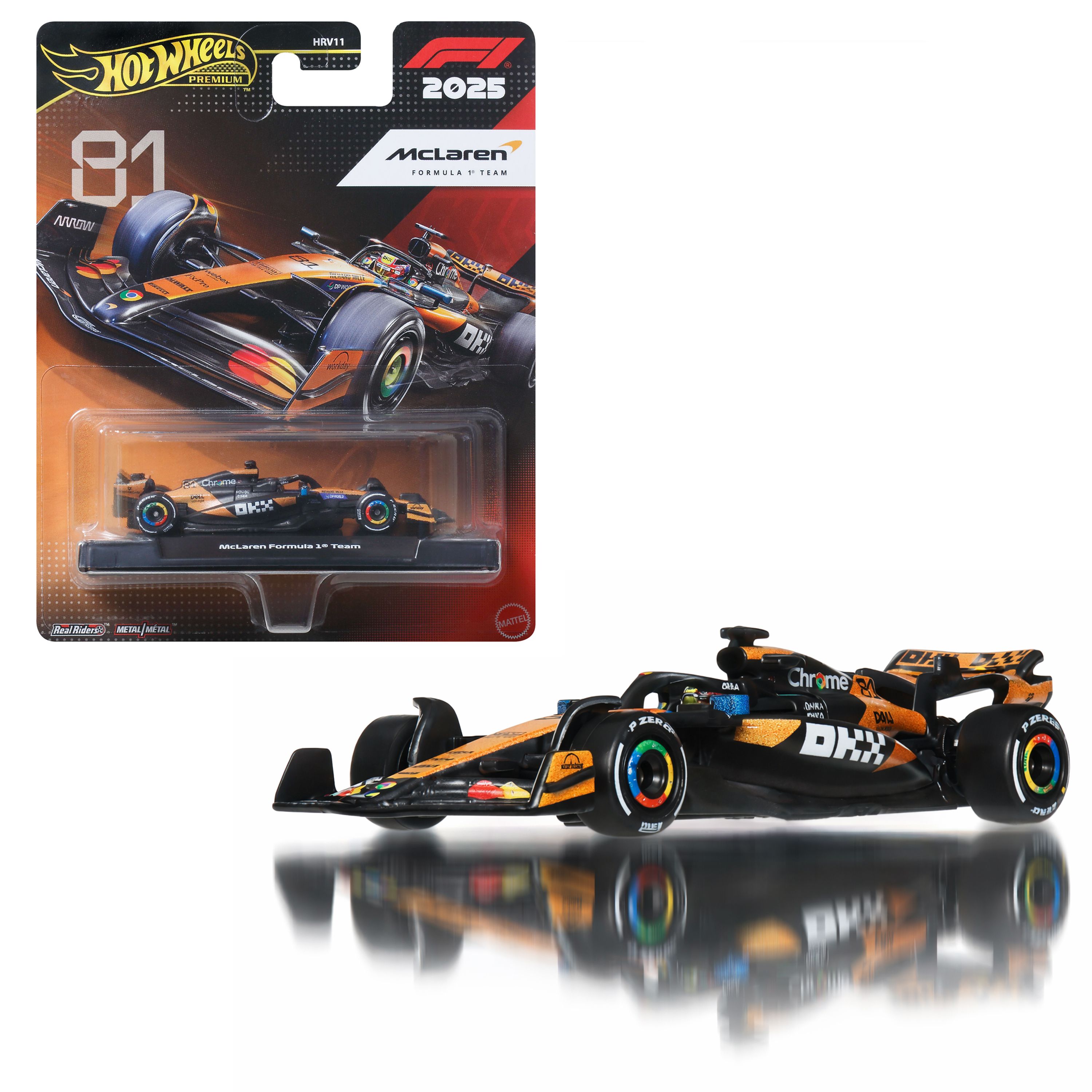Hot Wheels Premium Formule 1 McLaren Team - Oscar Piastri Raceauto 1:64