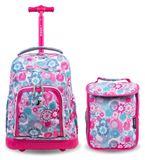 Sac à dos pour enfants, complet avec boîte à lunch assortie et poignée