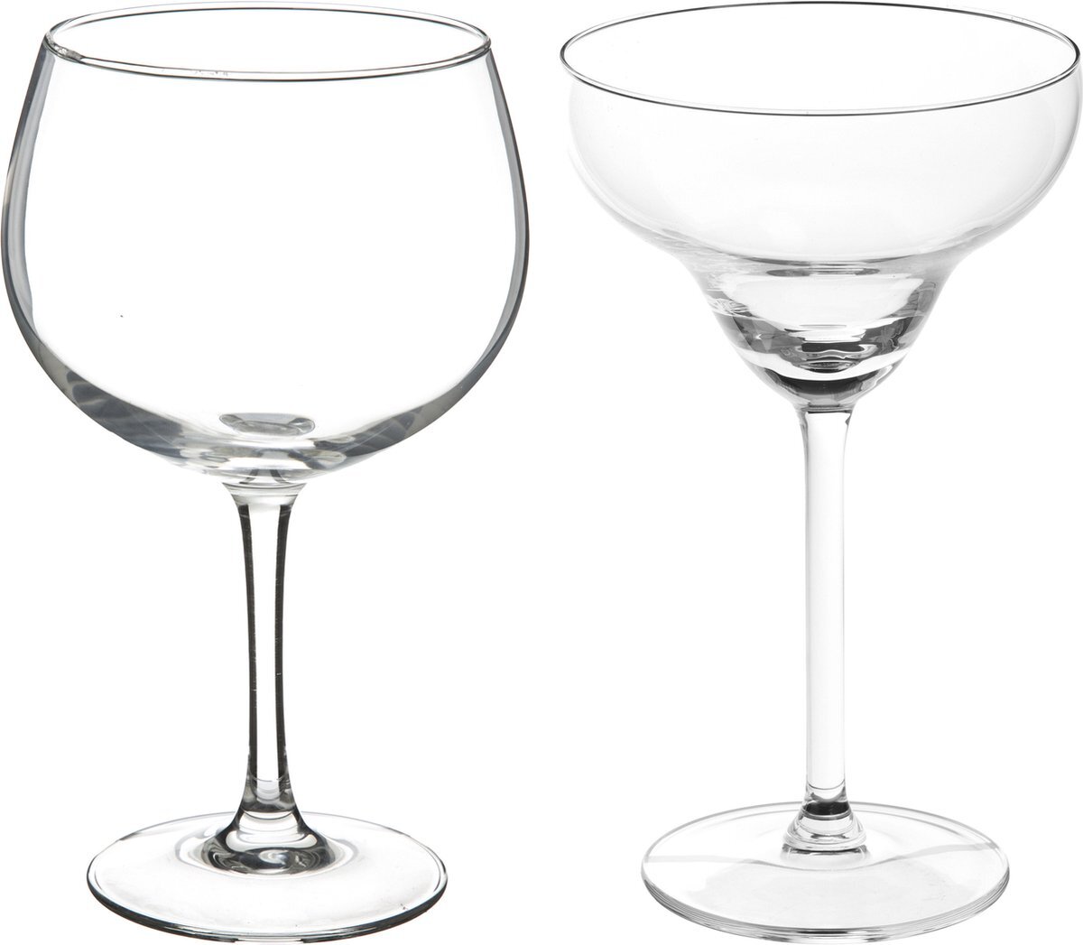 Secret de Gourmet Cocktailglazen set - gin/margarita glazen - 11x stuks