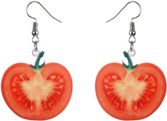 Fako Bijoux Oorbellen Groente & Fruit Tomaat