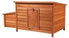 Maison pour poules - Avec nichoir et rampe - 136 x 74 x 70 cm - Rouge brun