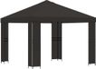 vidaXL Prieel 3 x 3 m Antraciet Polyester en Staal 190 gsm