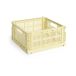 HAY Colour Crate M Carré 29,5x29,5 cm Jaune clair