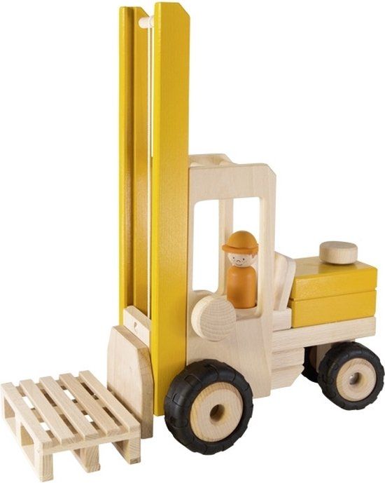 Goki Houten Heftruck - Multikleur - Hout - 3+ jaar