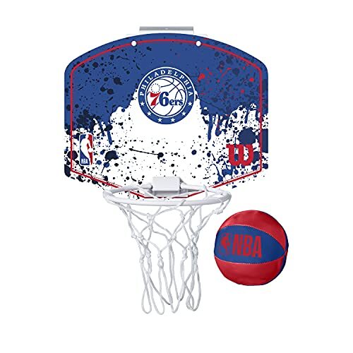 Wilson Mini-basketbalkorf NBA Team Mini Hoop, PHILADELPHIA 76ERS, kunststof