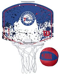 Wilson Mini-basketbalkorf NBA Team Mini Hoop, PHILADELPHIA 76ERS, kunststof