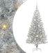 vidaXL Kerstboom Zilver 120 cm PET met Verlichting