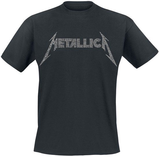 Metallica 40th Anniversary Songs Logo Heren T-shirt - Zwart - 5XL