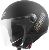 FC-Moto Square-RS Jethelm - Zwart Mat/goud - Maat XL