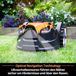 Lawnmaster OcuMow16 Robotmaaier, draadloos, voor gazons tot 200 ㎡, hindernisvermijding, geluidsarme robotmaaier zonder begrenzingskabel VBRM16 Plus