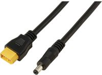 TRU COMPONENTS DC-stekker 2,1/5,5 mm op XT60-kabel 0,5 m TC-13619288 Zwart