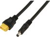 TRU COMPONENTS DC-stekker 2,1/5,5 mm op XT60-kabel 0,5 m TC-13619288 Zwart