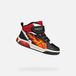 Geox J INEK Boy Sneakers voor jongens, zwart/rood, 25 EU