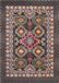 Safavieh Boho Chic Indoor Geweven Vloerkleed, Monaco Collectie, MNC240, Bruin & Multi, 122 x 170 cm