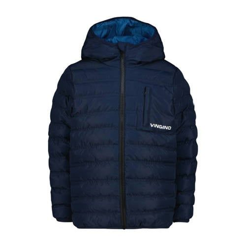 Vingino jack zomer blauw Jas Jongens Polyester Capuchon Effen - maat 128