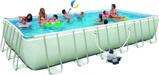 Intex Ultra Frame Pool - 975 x 488 x 132 cm - Grijs
