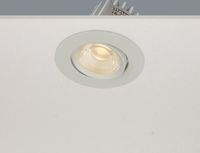 Artdelight Venice 2208 - spot encastré - Ø 80 mm, Ø 68 mm encastré - 8W LED dimmable inclus - IP44 - blanc