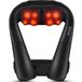 Shiatsu Massageapparaat, 4D-rotatie, met riem, nekmassageapparaat voor nek, rug, shiatsu massage, warmtefunctie, thuis, kantoor, auto