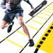 Trizand MAXY Trainingsladder 6 meter - Fitness agility ladder - loopladder - speedladder - geel/zwart - Kunststof