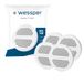 Wessper Disc-filter voor fles en kan, waterfilter met actieve kool, vervanging voor Brita Microdisc waterfles en karaffen, vermindering van chloor en zware metalen - 4 stuks