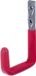 Alberts 869809 Wandhaak | naar keuze in verschillende maten | grijs, met rood rubber | diameter Ø12 mm | 120 x 83 mm | set van 5