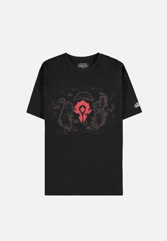 Difuzed world of warcraft - azeroth horde - men's short sleeved t-shirt