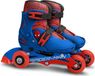 STAMP Patins Spiderman, taille réglable 27-30, roulements 608Z, roues PVC 60x24mm, bleu