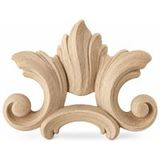 Gedotec Ornements en pâte de bois, modèle 123 Dimensions : 70 x 60 mm