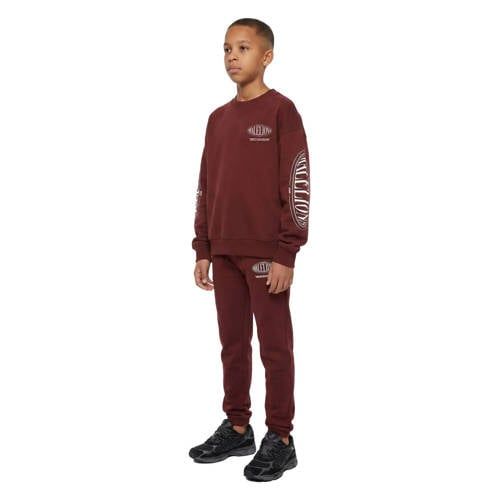 Malelions sweater met backprint - donkerrood