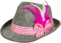 Boland Hoed Wiesn roze - 58 cm - Volwassenen - Unisex