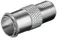 Goobay 63456 adapter F: stekker F (Quick) > bus F - koper