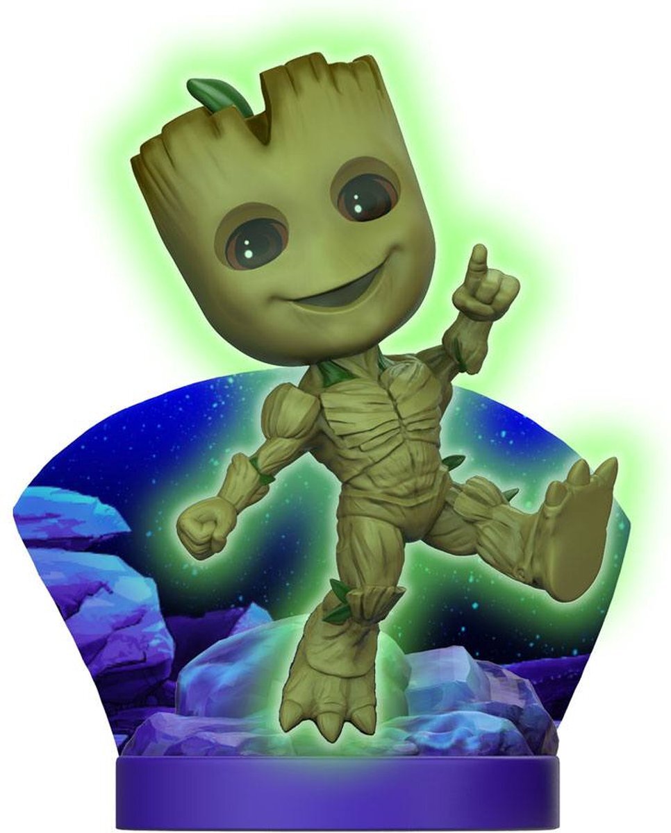 The loyal Subjects Marvel Superama Mini-Diorama Groot Glow-in-the-Dark SDCC Exclusive 10 cm