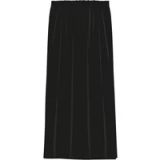 s.Oliver Jupe midi en viscose mélangée structurée avec fente latérale femme