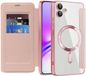 Techsuit Hoesje geschikt voor Samsung Galaxy A05 - SmartMag Book Wallet Case - Geschikt voor MagSafe - Roze