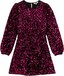 WE Fashion Meisjes jurk met pailletten - Fuchsia - Maat 158/164