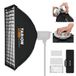 TARION Softbeam SQ-6090F Softbeam rechthoekige opvouwbare lichtbak met Bowens houder, 60 x 90 cm