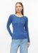 s.Oliver T-shirt bleu roi Lyocell Manches courtes Col rond Coupe ajustée Femme 38